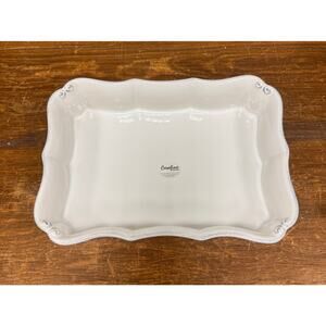 NEW Casa Stone Vintage Port Scalloped Baking Dish. KT175